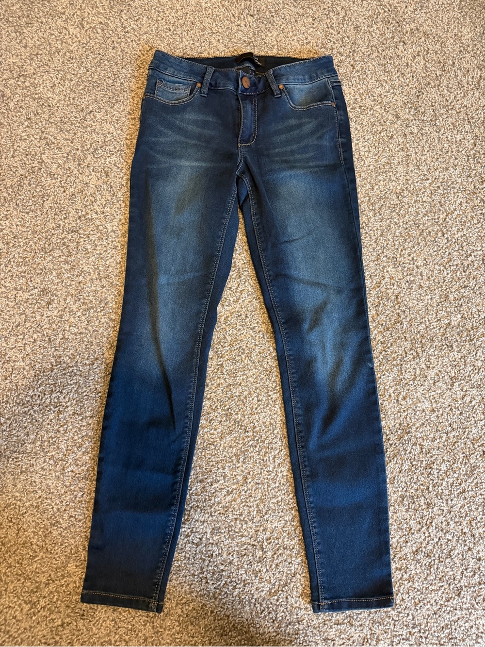 1822 Denim Blue Skinny Jeans, Ankle